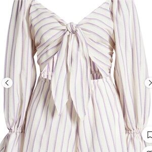 Top Shop Purple Tie Front Romper Size 6 (US) NWT